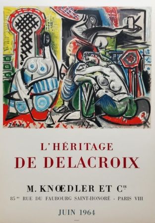 掲示 Picasso - L'héritage de Delacroix
