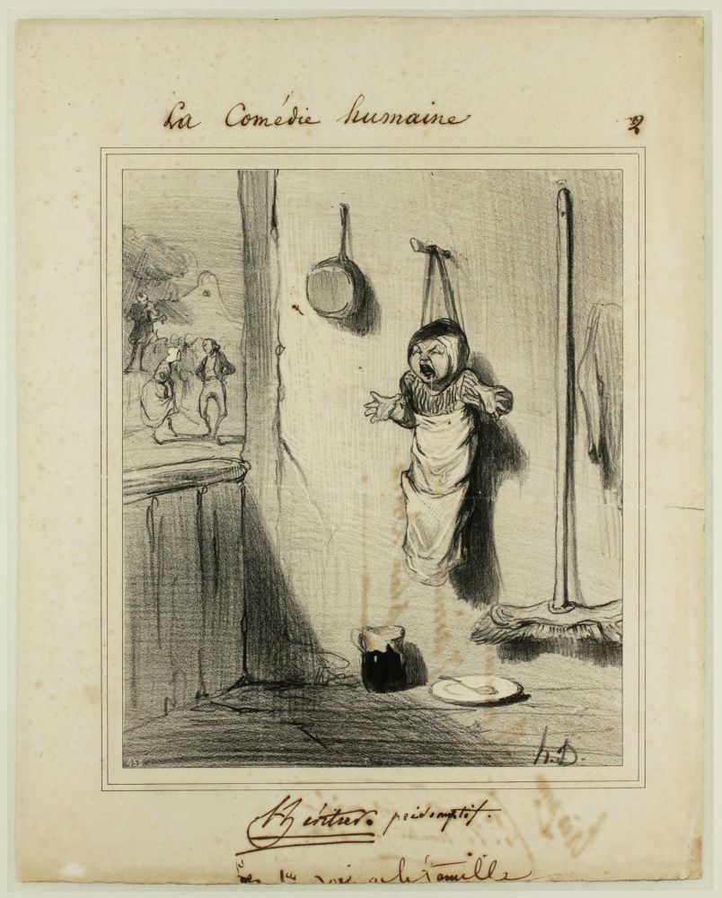 リトグラフ Daumier - L'Héritier présomptif