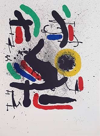 リトグラフ Miró - Liberté des libertés