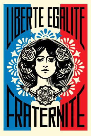 オフセット Fairey - Liberté, Égalité, Fraternité