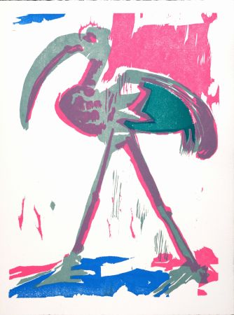 木版 Lorjou - L'Ibis, 1965
