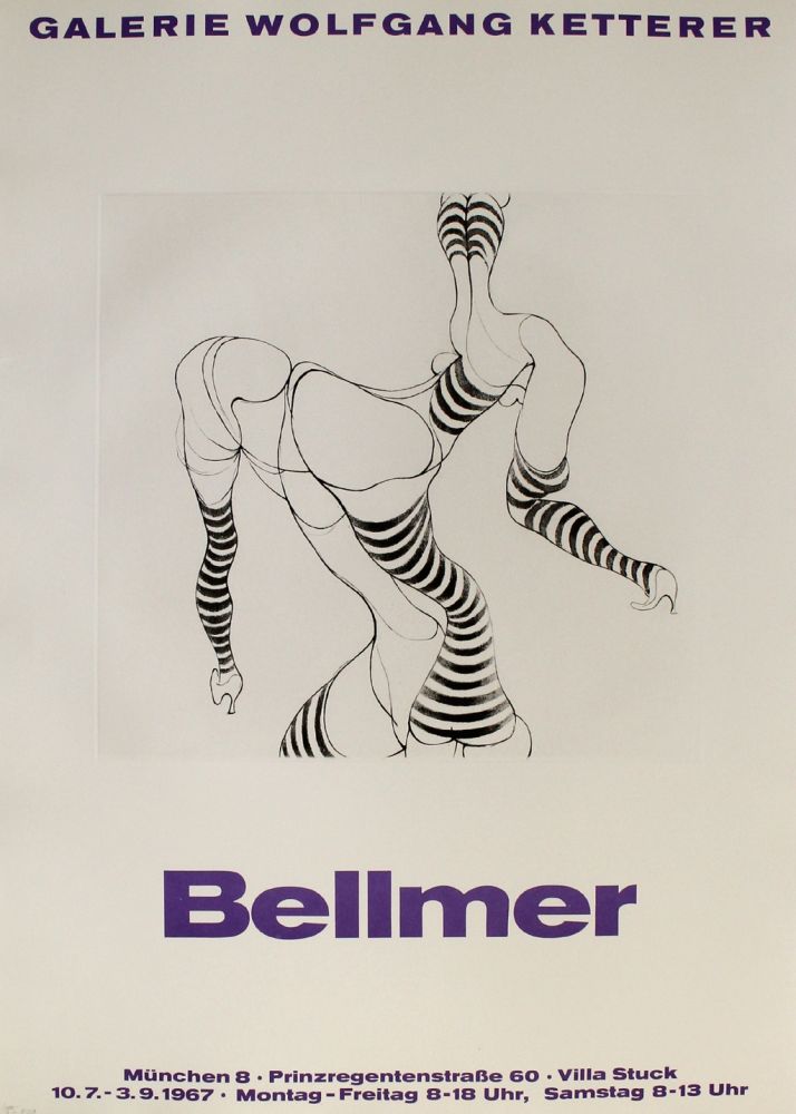彫版 Bellmer - Liegende in Strümpfen