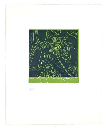 木版 Müller - LIGNES MALIGNES - JARDIN