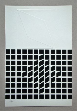 シルクスクリーン Vasarely - Likka-2 - relief