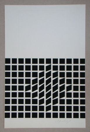 シルクスクリーン Vasarely - Likka-2 ( relief )