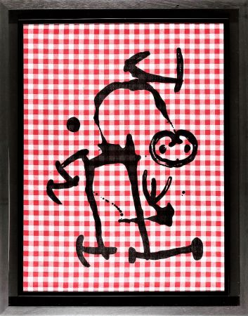 リトグラフ Miró - L'Illetre aux carreaux rouges