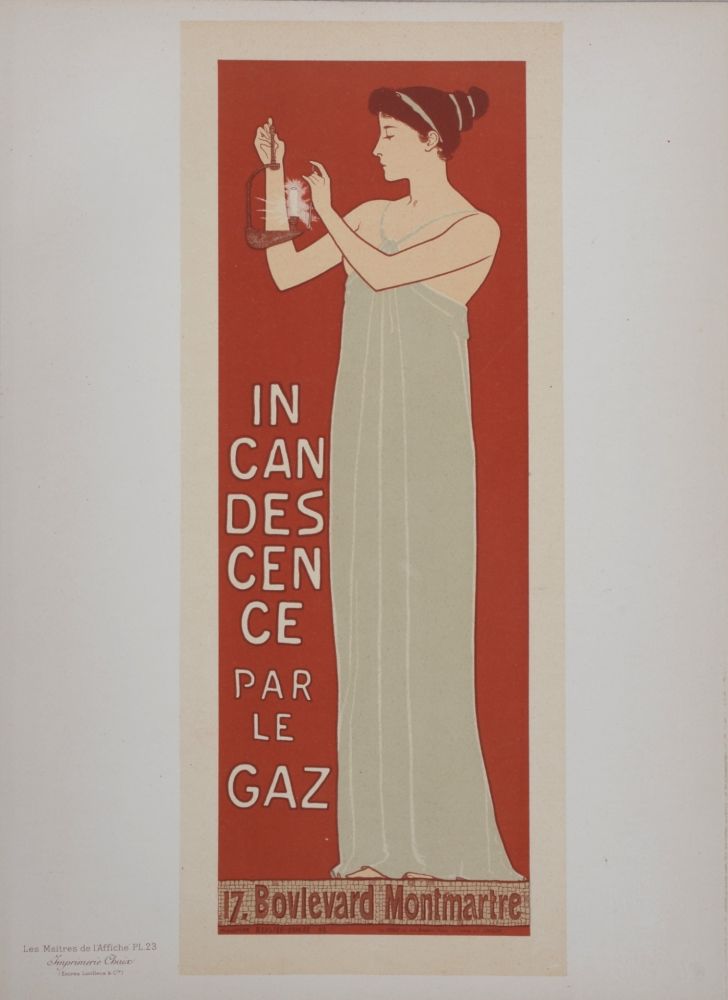 リトグラフ Realier-Dumas - L'Incandescence par le Gaz, Les Maitres de L’Affiche