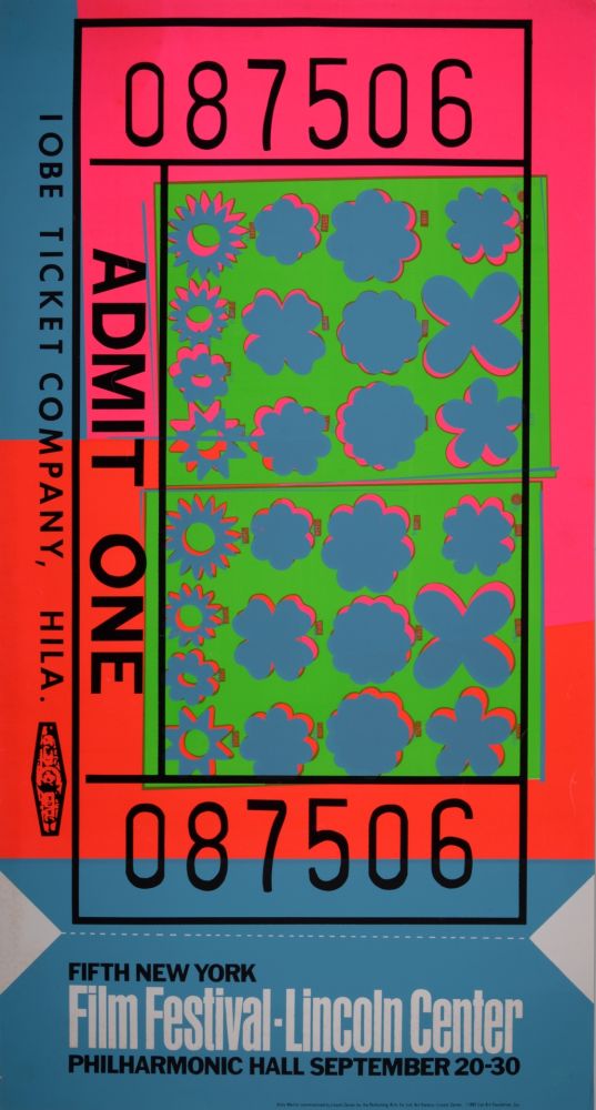 シルクスクリーン Warhol - Lincoln Center Ticket, 1967