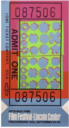 シルクスクリーン Warhol - Lincoln Centre Ticket