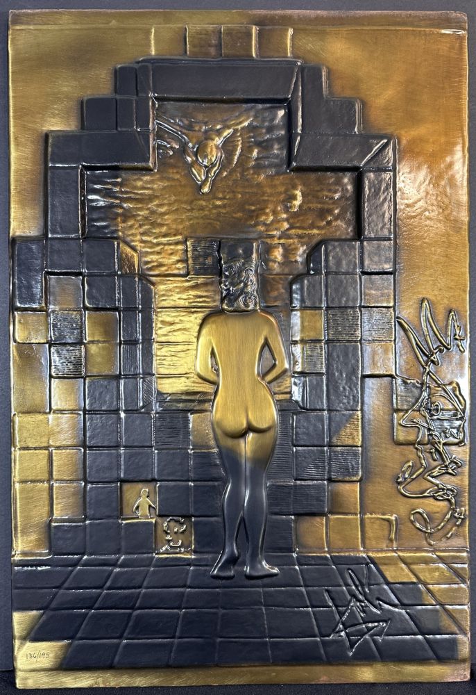 多数の Dali - Lincoln in Dalivision Bronze Bas Relief with Original Box