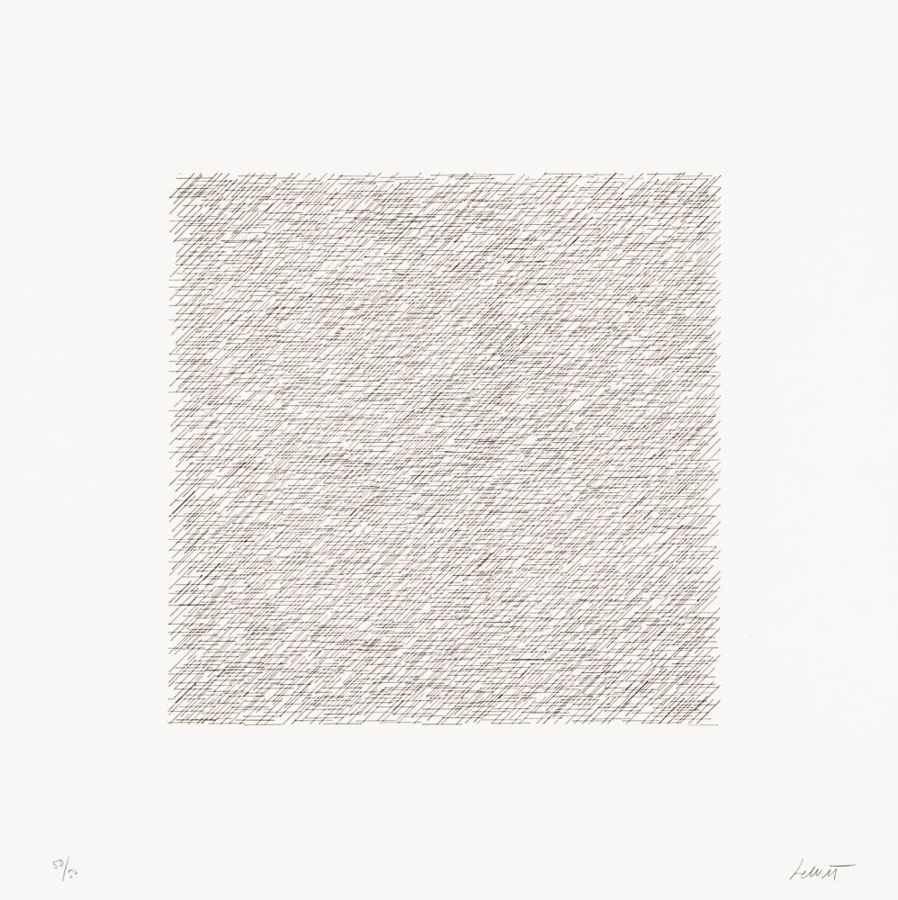 リトグラフ Lewitt - Lines of One Inch in Four Directions and All Combinations 03 (70122)