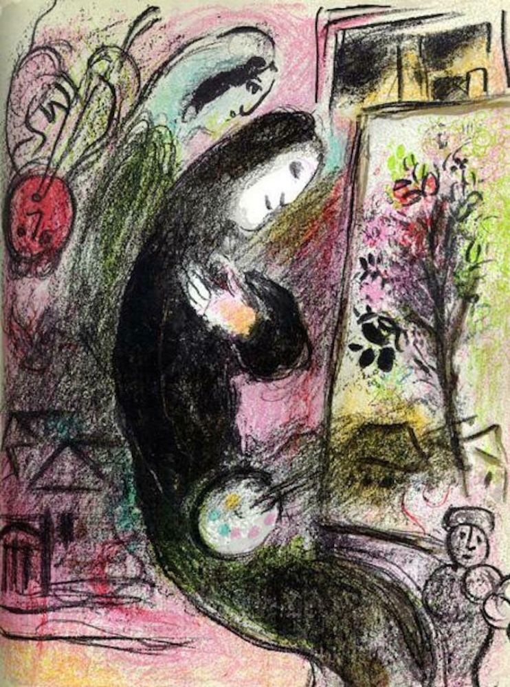 リトグラフ Chagall - L'Inspire M. 398
