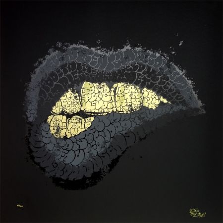 シルクスクリーン Tilt - Lipstick (black)