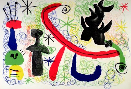 リトグラフ Miró - Litho 1950