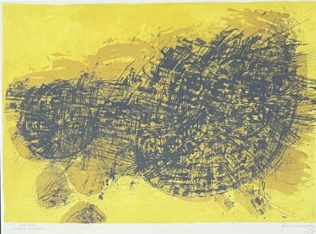 リトグラフ Corneille - Lithographie ancienne Fol été, 1958