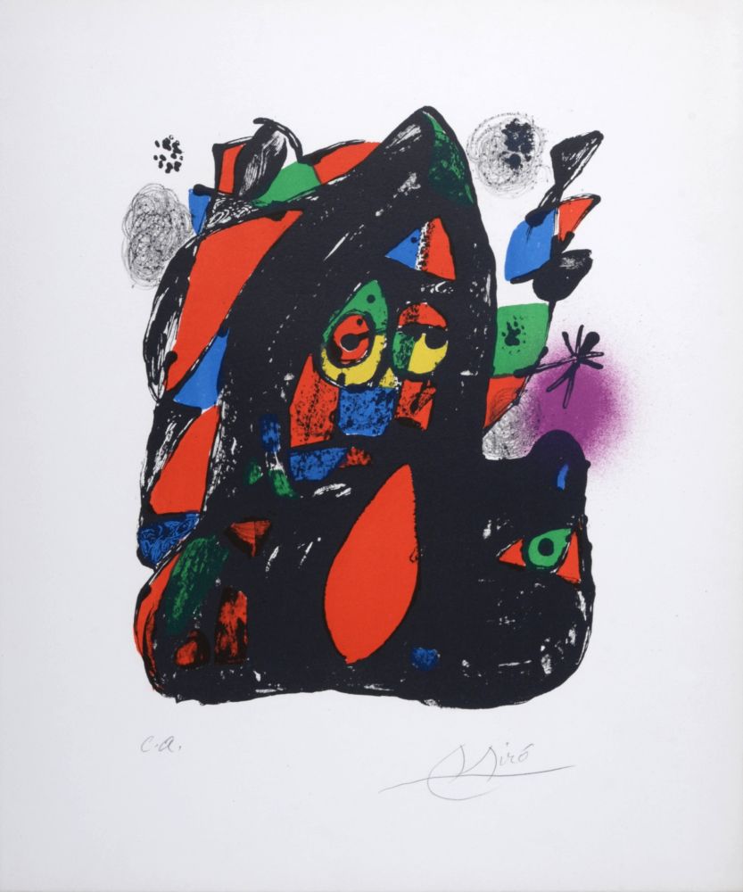 リトグラフ Miró - Lithographie IV, 1981 - Hand-signed