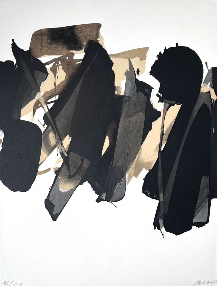 リトグラフ Soulages - Lithographie n°14 