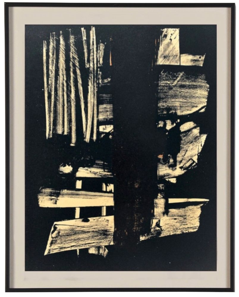 リトグラフ Soulages - Lithographie N°9, 1959