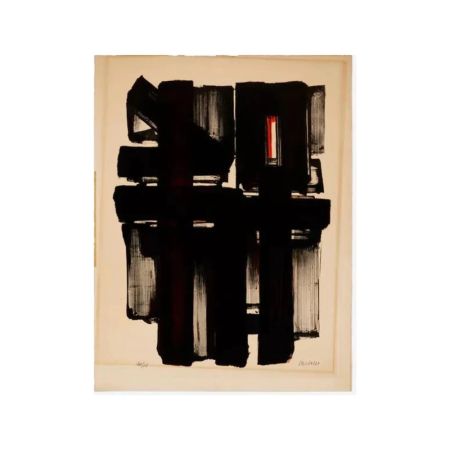 リトグラフ Soulages - Lithographie No. 2, 1957