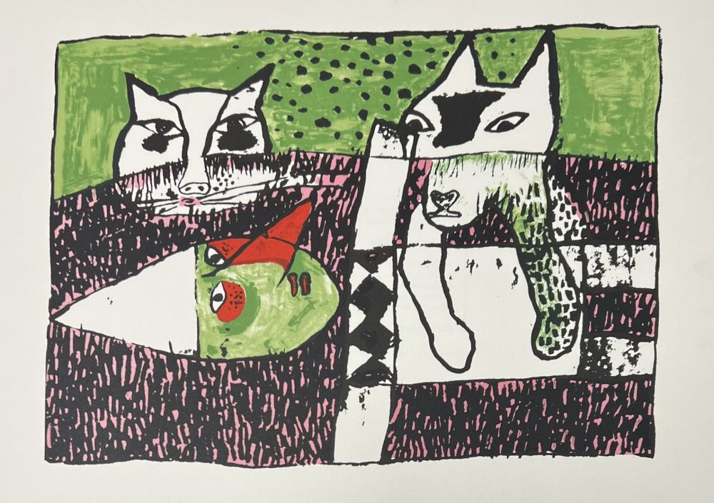 リトグラフ Corneille - Lithographie Pinocchio, 2001