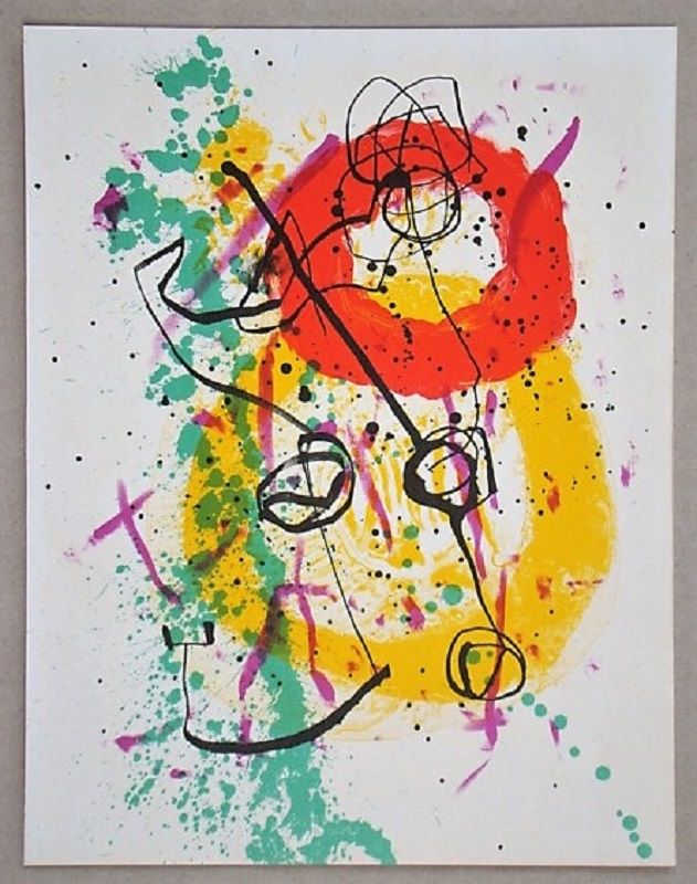 リトグラフ Miró - Lithographie pour XXe Siècle