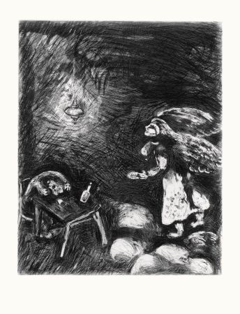 エッチング Chagall - L'ivrogne et sa femme