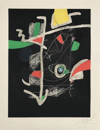 エッチングと　アクチアント Miró - L'Libre dels Sis Sentits VI (Book of the Six Senses)