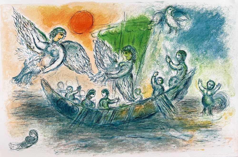 リトグラフ Chagall - L'Odyssée, Planche XIX