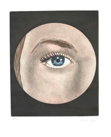 エッチングと　アクチアント Magritte - L'oeil - 1968