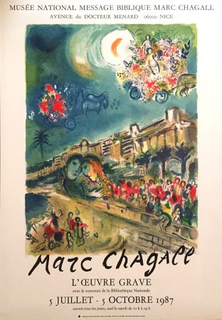リトグラフ Chagall - '' L'Oeuvre Gravé ''