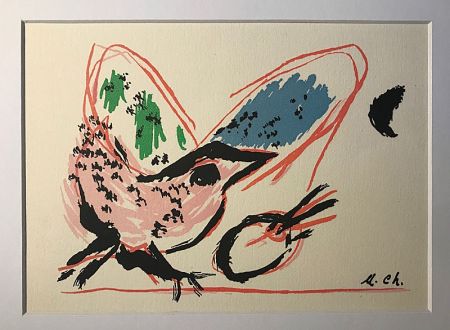 リトグラフ Chagall (After) - L'Oiseau