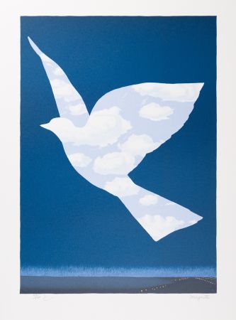 リトグラフ Magritte - L’Oiseau de Ciel (The Sky Bird)