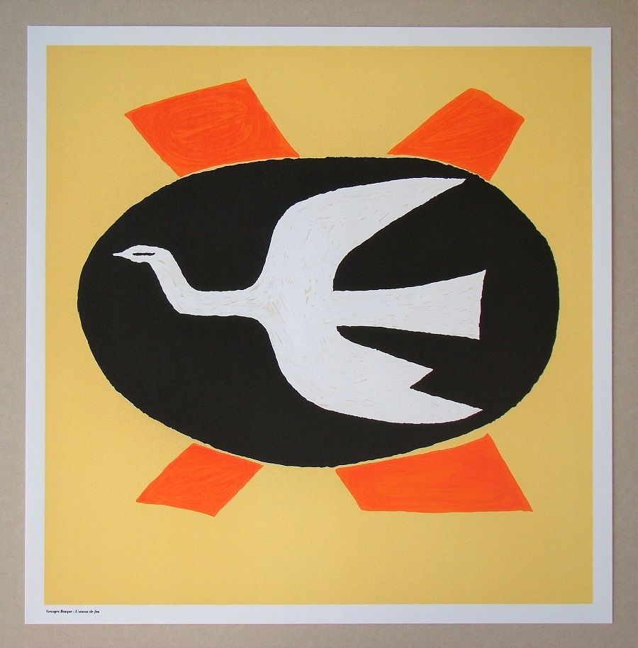 リトグラフ Braque (After) - L'oiseau de feu, 1958