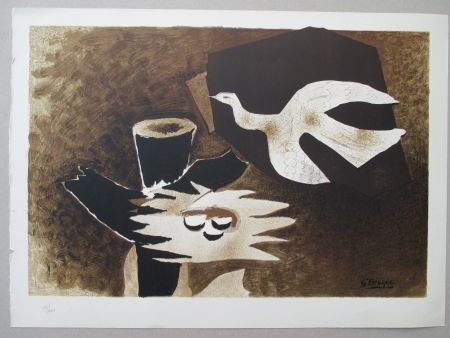 リトグラフ Braque - L'Oiseau et son nid