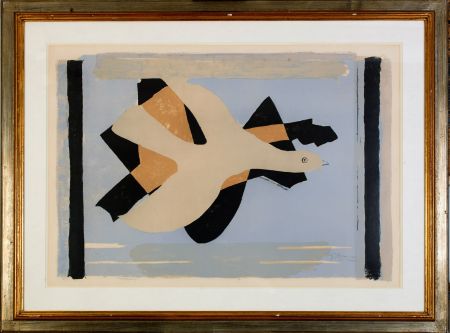 リトグラフ Braque - L'oiseau et son ombre