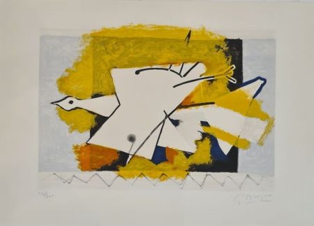 リトグラフ Braque - L'oiseau jaune 