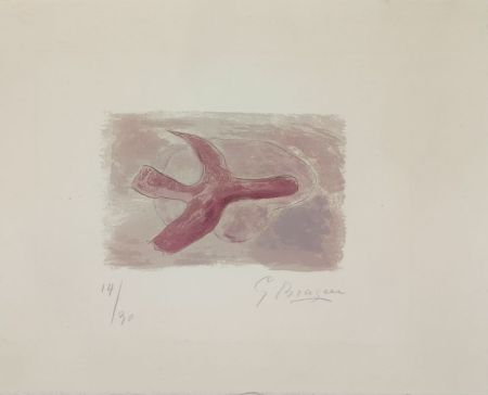 リトグラフ Braque - L'oiseau mauve 