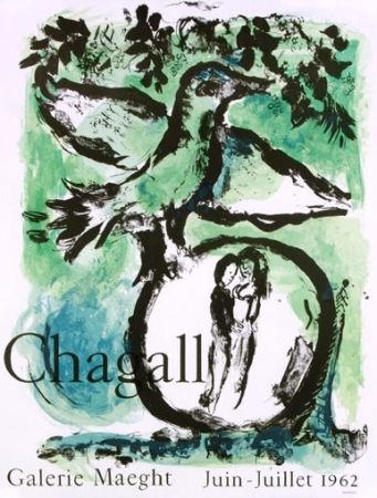 リトグラフ Chagall - L'Oiseau Vert