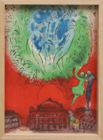 リトグラフ Chagall - L'Opéra de Paris