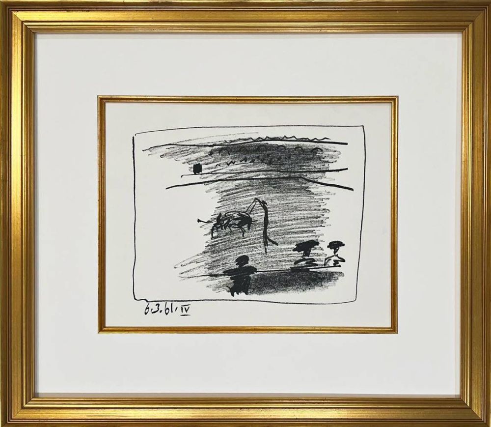 リトグラフ Picasso - Los Banderillos