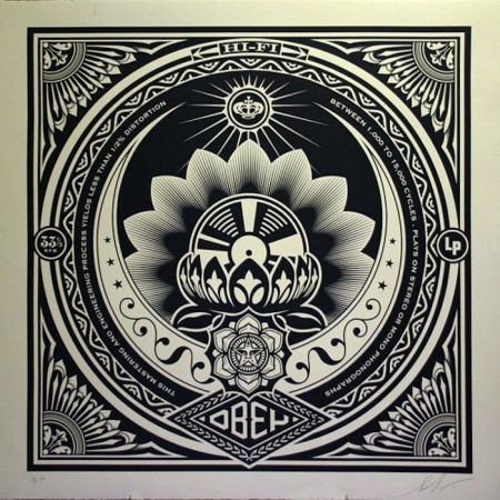 シルクスクリーン Fairey - Lotus Album, Large Format