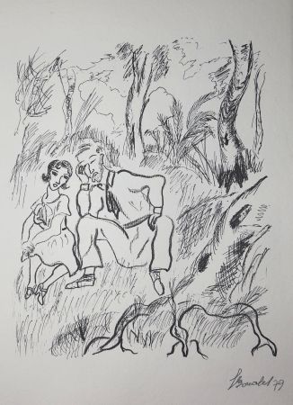 彫版 Bonabel - Louis-Ferdinand Céline - Gravure Originale - Voyage au Bout de la Nuit