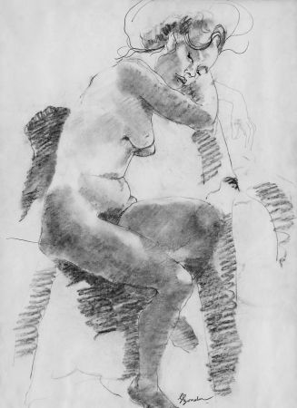 リトグラフ Bonabel - Louis-Ferdinand Céline - Litographie Originale / Original Lithograph - Autoportrait/Self-portrait - 1958