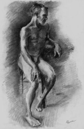リトグラフ Bonabel - Louis-Ferdinand Céline - Litographie Originale / Original Lithograph - Nu Masculin / Male Nude - 1938