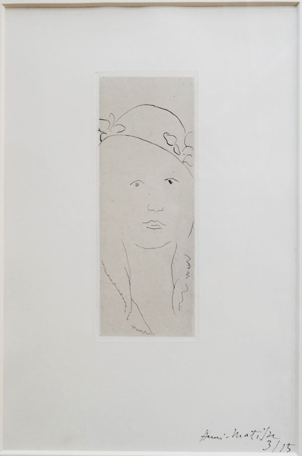 彫版 Matisse - Loulou au chapeau fleuri