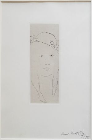 彫版 Matisse - Loulou au chapeau fleuri