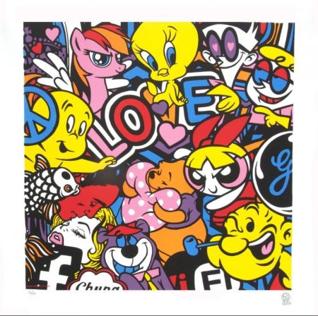 リトグラフ Speedy Graphito - Love