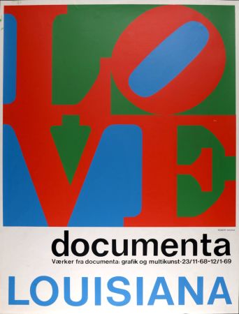 シルクスクリーン Indiana - LOVE Documenta, 1969