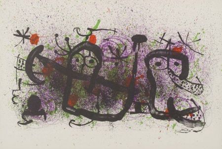 リトグラフ Miró - Ma de proverbis