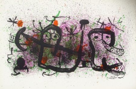 リトグラフ Miró - Ma de proverbis 2